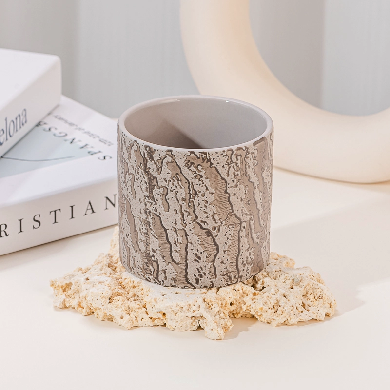 Wholesale Unique Ceramic Candle Jar Home Decor Custom Ceramic Empty Candle Jars Vessels