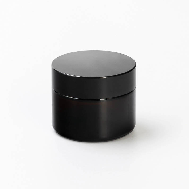 50ml glass lotion container with lid