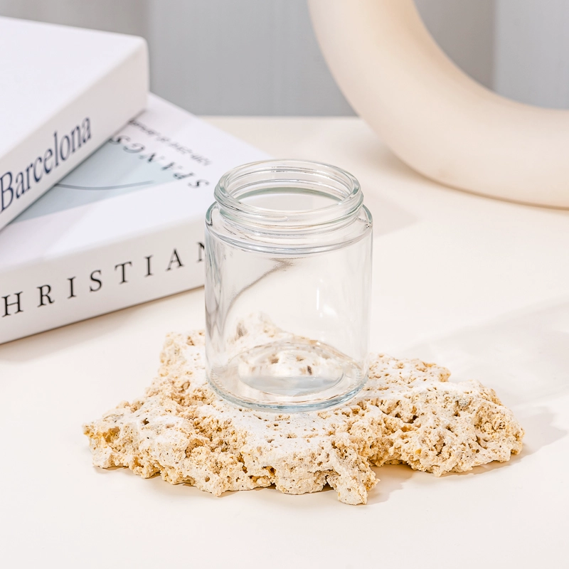2 unssia lasisäiliö Lasi Tin Mason Jar kierrettävällä kannella