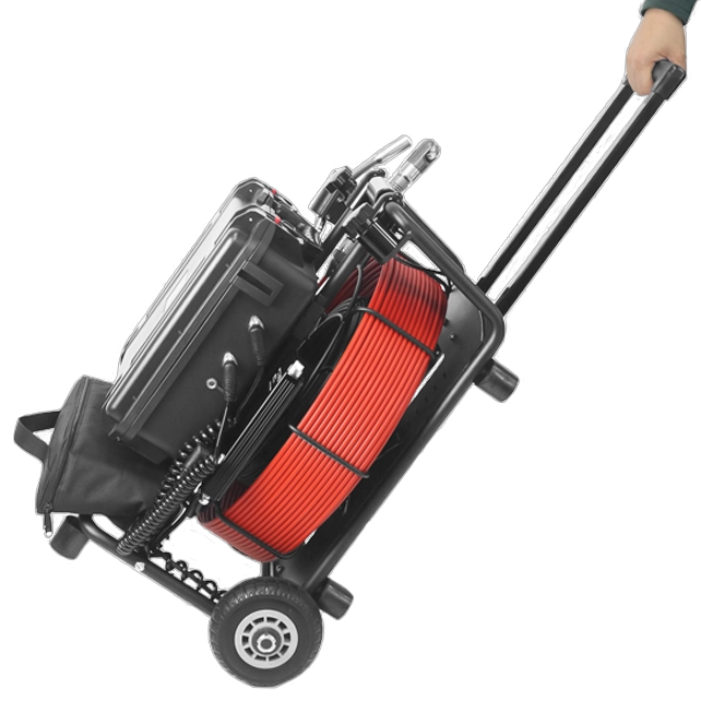 China HD and Double Wheels Pipe Inspection Camera System manufacturer