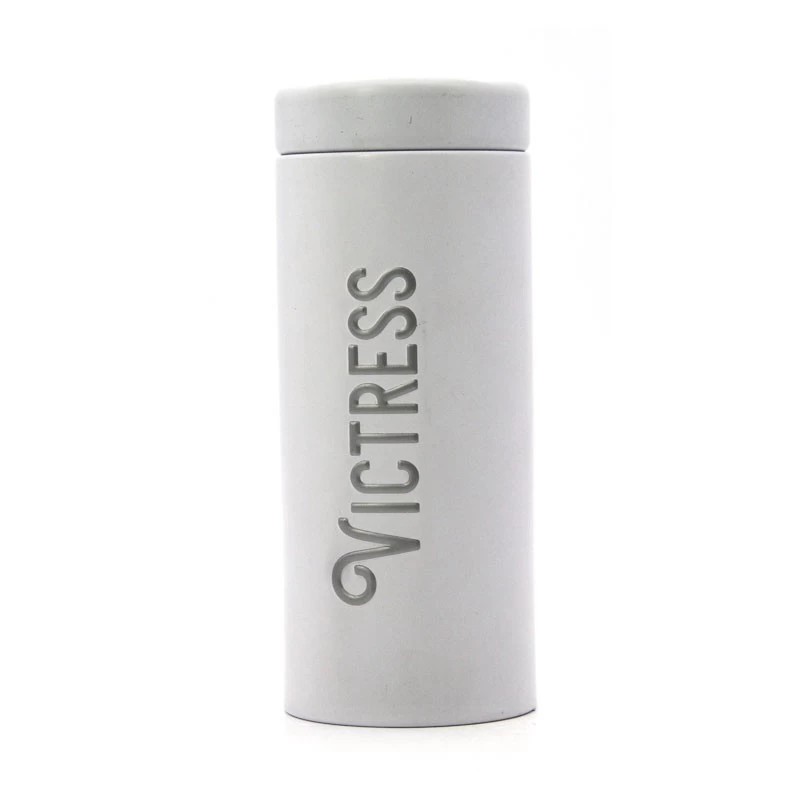 China Round Tin Cans Tea Storage Metal Box Cylinder Tin Container With Lid manufacturer