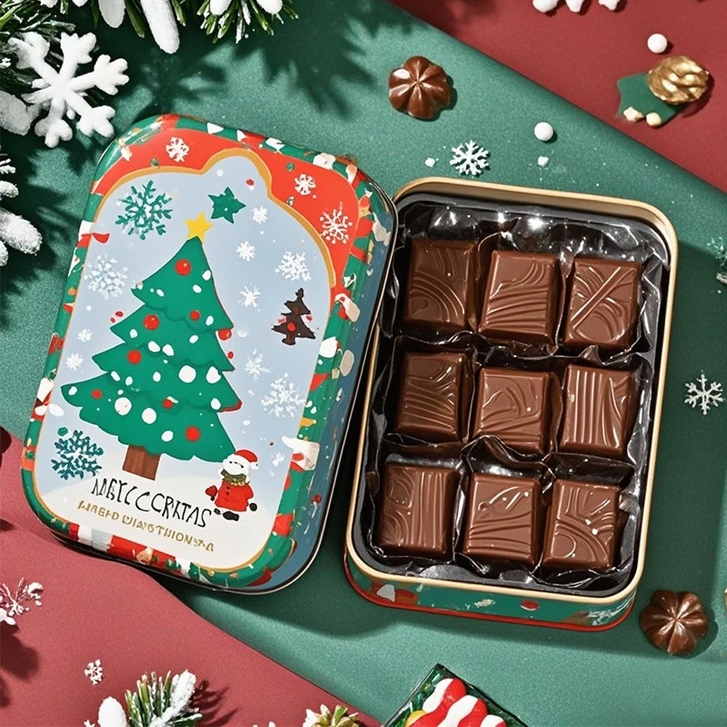 How to customize a novel Christmas gift tin box