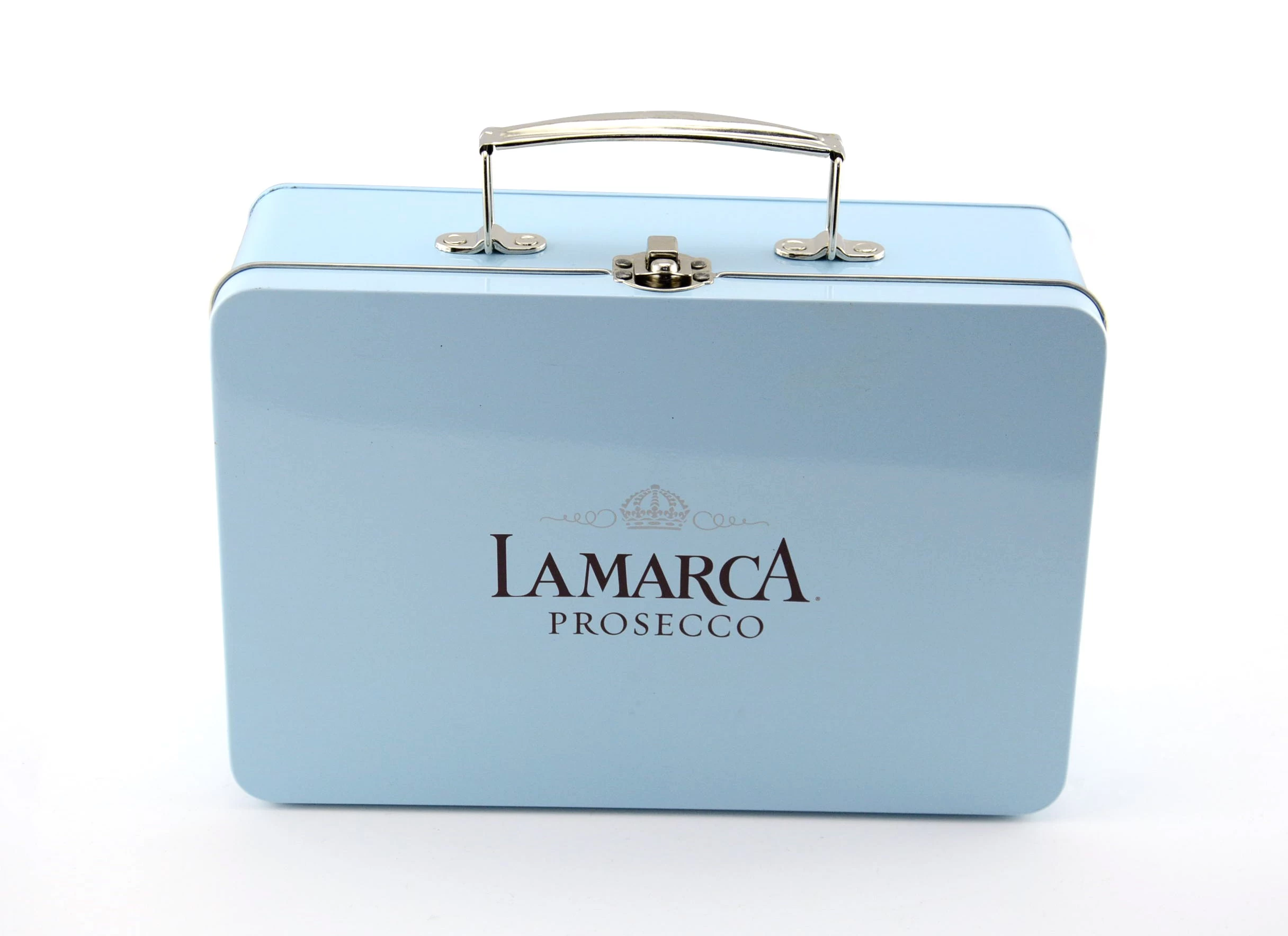 China Custom Cosmetic Tin Box with Handle manufacturer