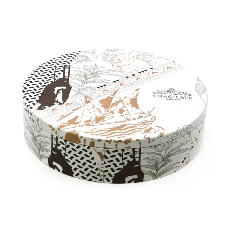 Food Graded Metal Biscuit Tins Cookies Tin Can Custom Tin Box