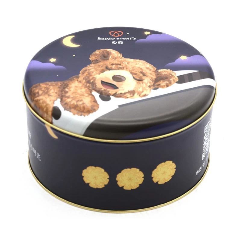 China Custom Tea Coffee Candy Tin Container Cookie Metal Tin Packaging Cosmetic Tinplate Biscuit Cute Gift Tin Box manufacturer