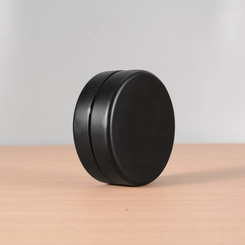 China Small Round Food Grade Airtight Metal Cans CR TINS Gummy Packaging With Plastic Inner manufacturer