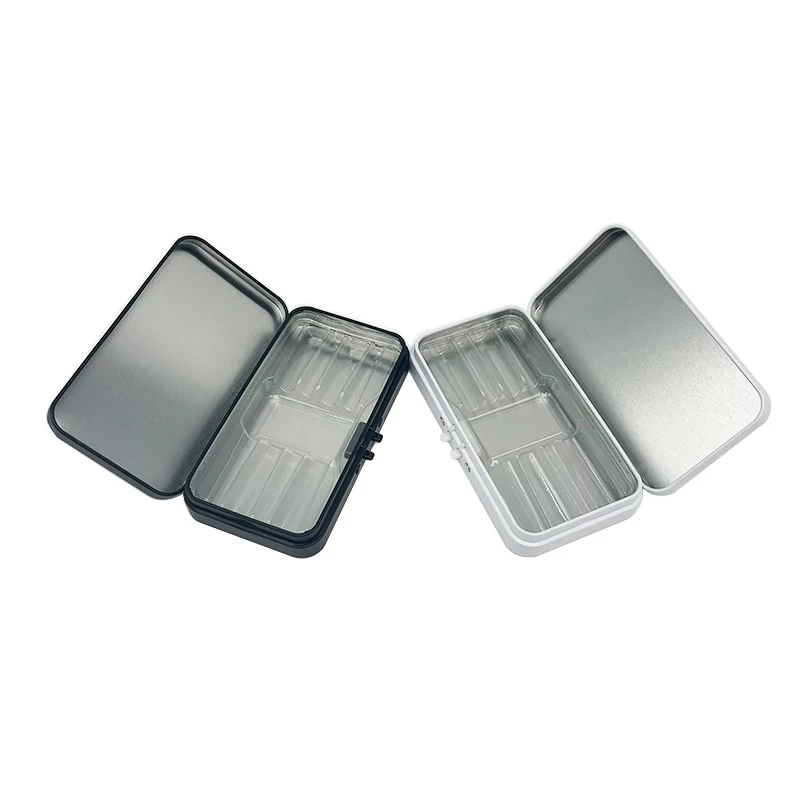 Airtight Child Proof Candy Pill Mint Candy Tin Container Children Resistant Mini Metal Tin Box With Sealed Plastic Insert
