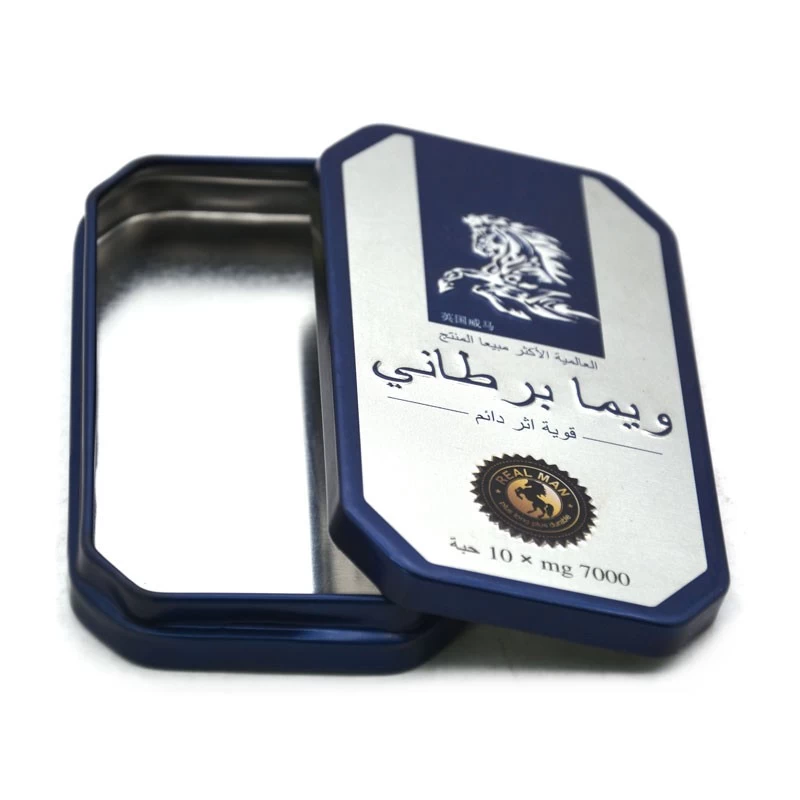 China Custom Polygon Tin Can Biscuit Cookies Tin Box manufacturer