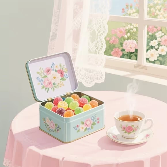 Food Grade Square Tin Can Case Metal Packaging Gift Mint Pill Candy Tin Box