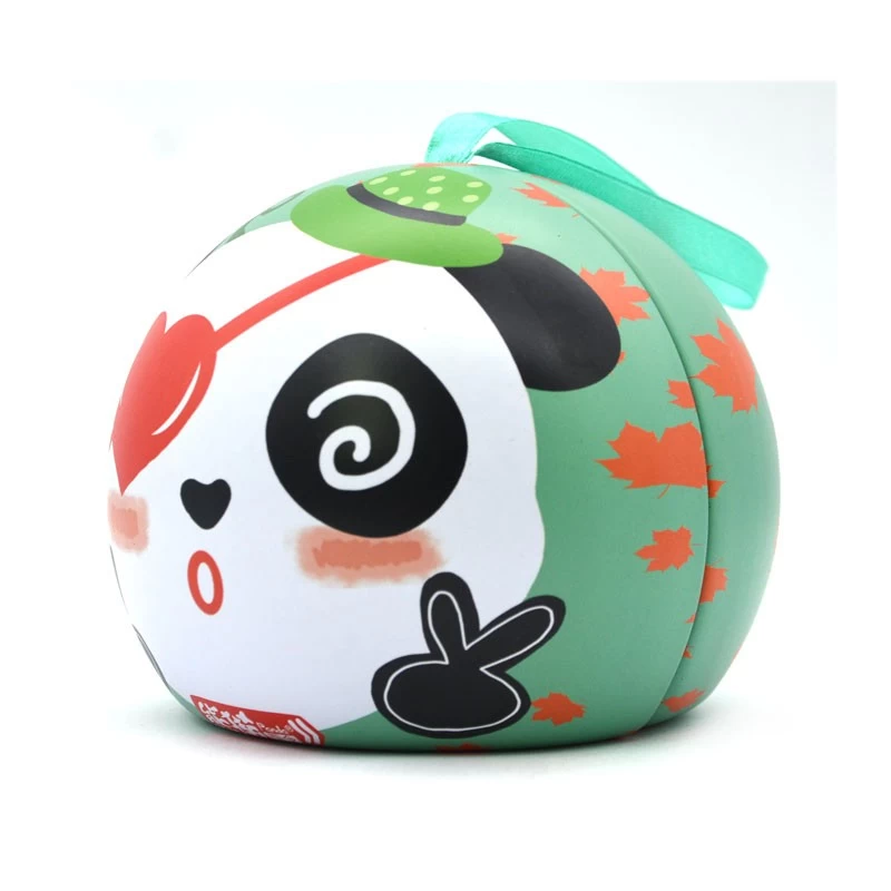 China Custom Christmas Tin Cans Round Ornaments Tin Ball manufacturer