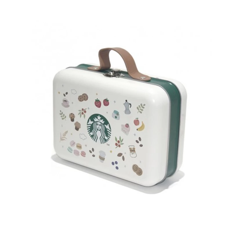 China Coffee tin box with handle manufacturer