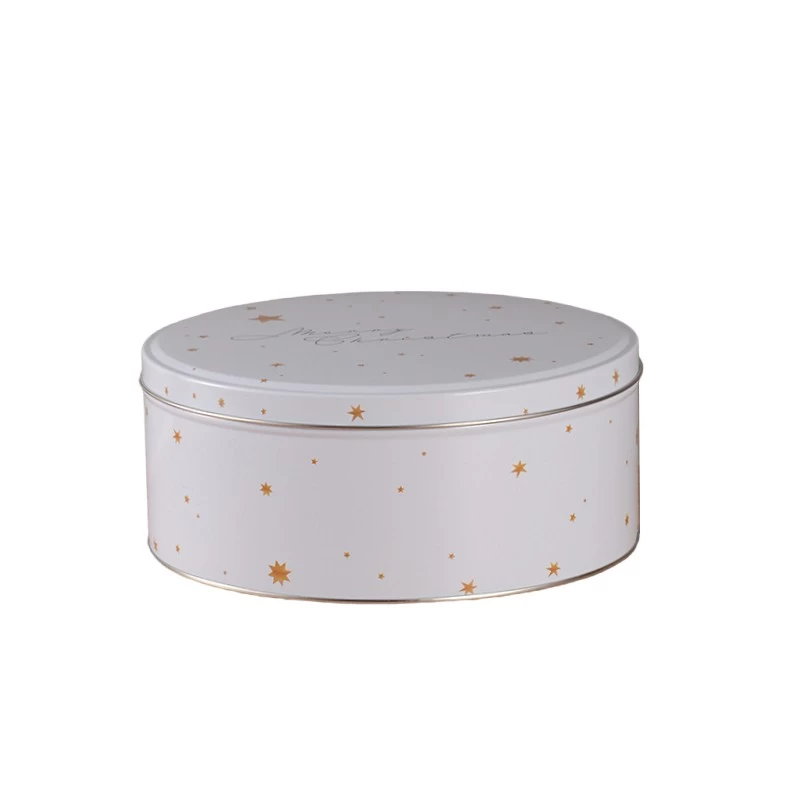 China Custom Printed Round Cookie Tin Box manufacturer
