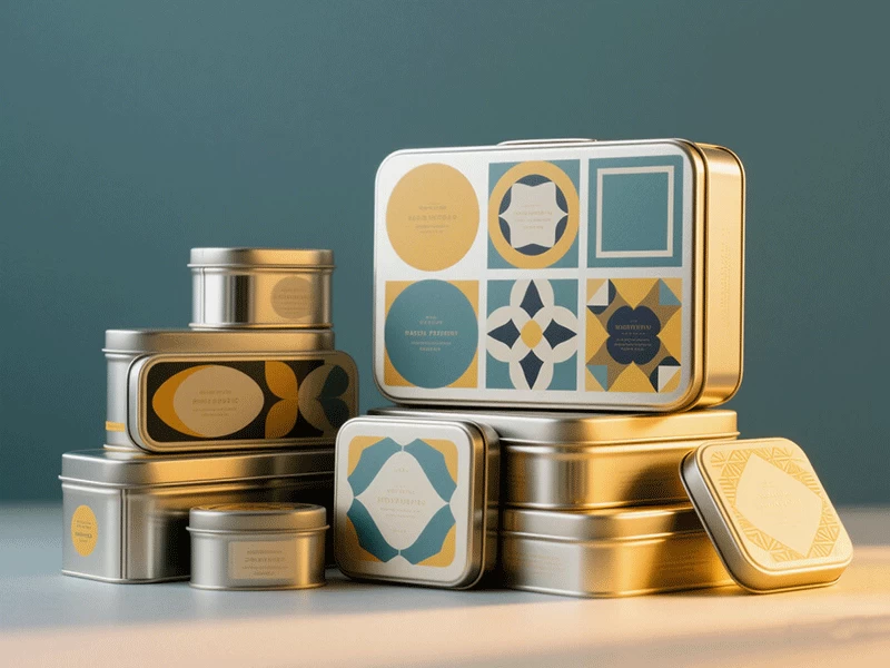 Zinnboxen für maßgeschneiderte Lebensmittelqualität - ideal zum Verpacken von Keksen, Pralinen und Tee