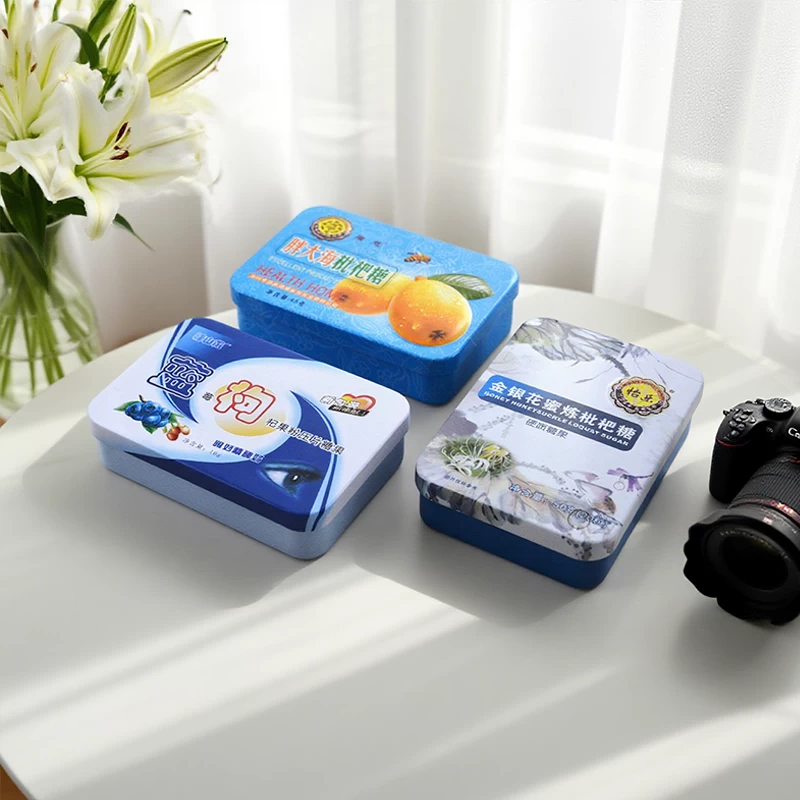 China Factory customized small metal candy tin box packaging manufacturer