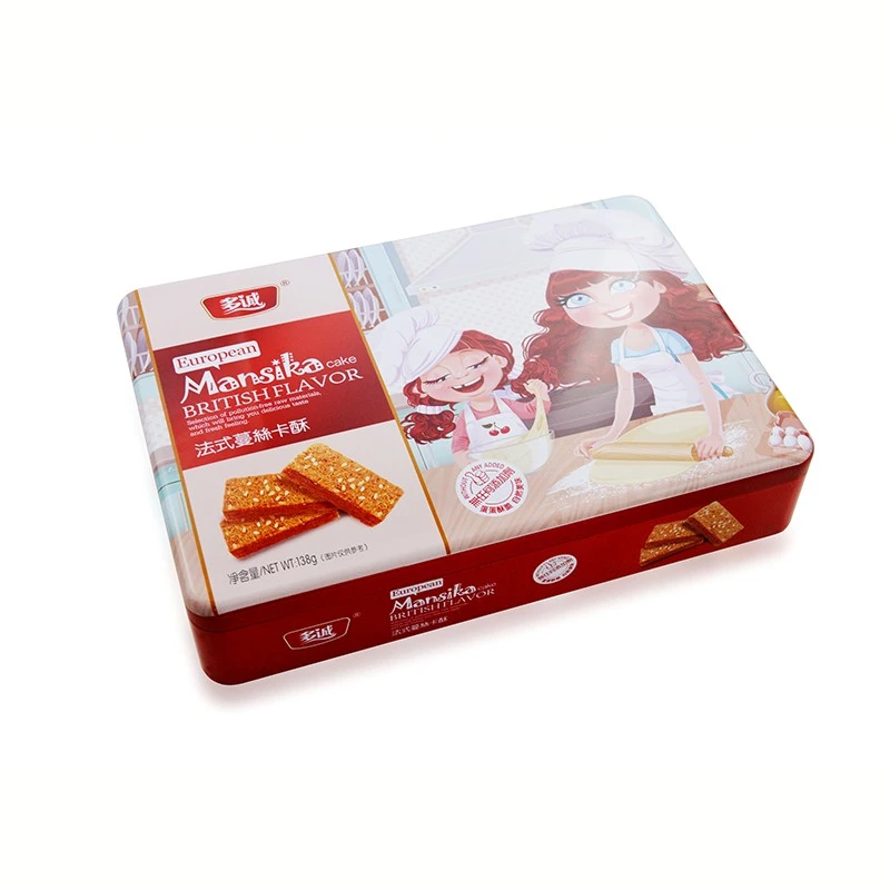 China Embalagem de caixa de lata de chocolate impressa personalizada de fábrica fabricante