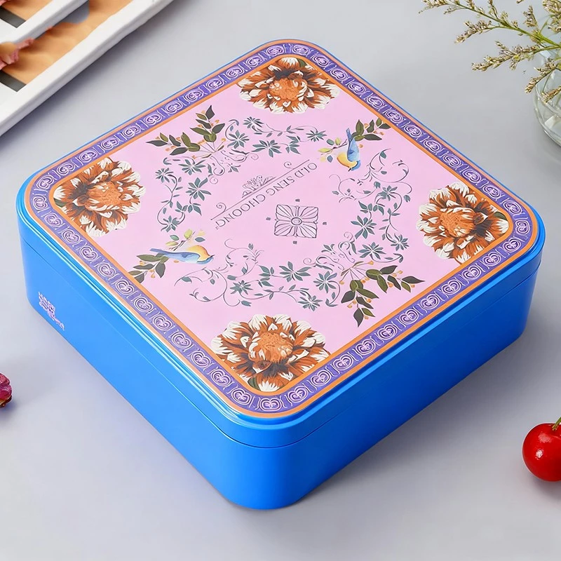 porcelana Embalaje de caja de lata de alimentos cuadrados personalizados de fábrica fabricante