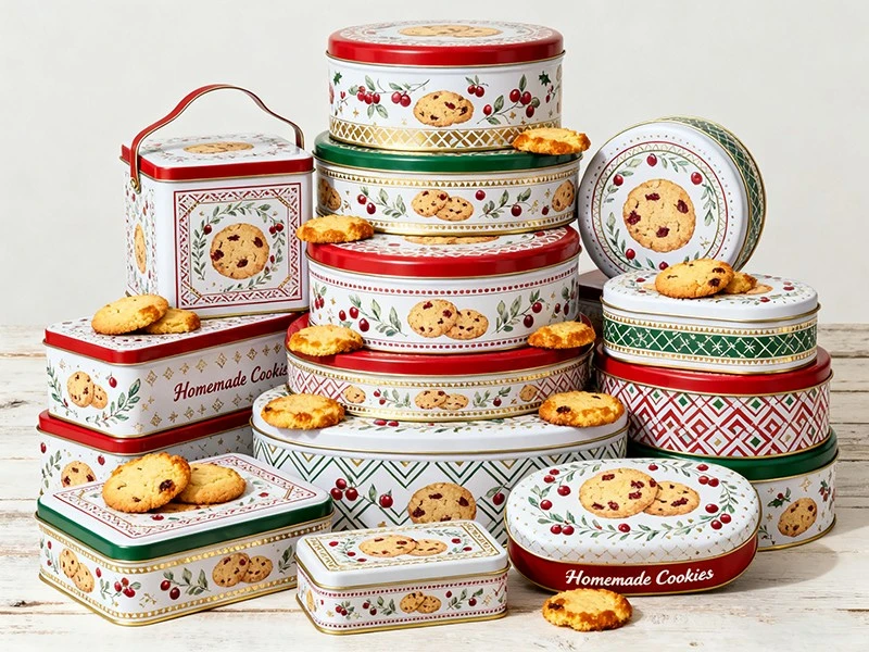 Tin logam bercetak tersuai untuk promosi percutian dan hadiah korporat