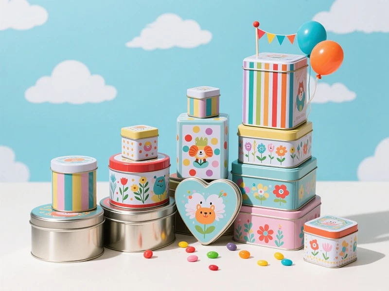 Pembungkusan kotak timah yang disesuaikan untuk barangan kosmetik & kecantikan