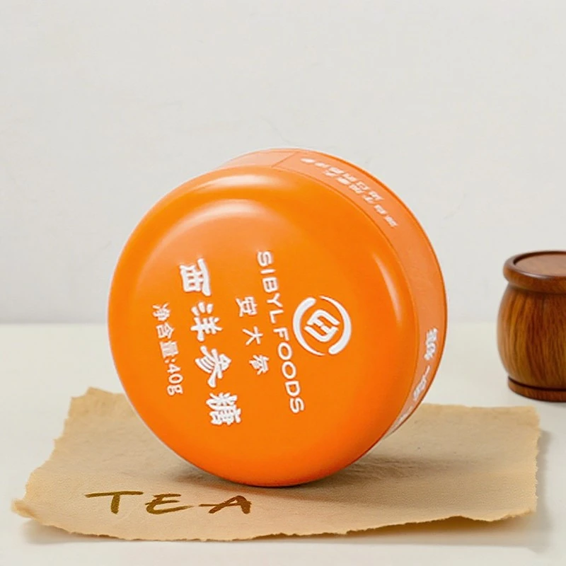 China Embalagem de metal de caixa de lata de doce redonda personalizada fabricante