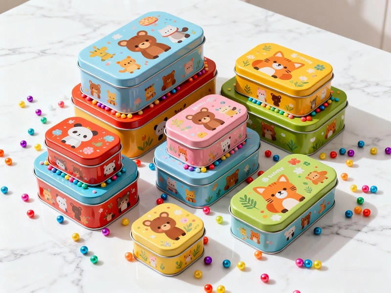 Bekas Tin Metal Borong - Sesuai untuk Hadiah, Kosmetik, dan Alat Tulis