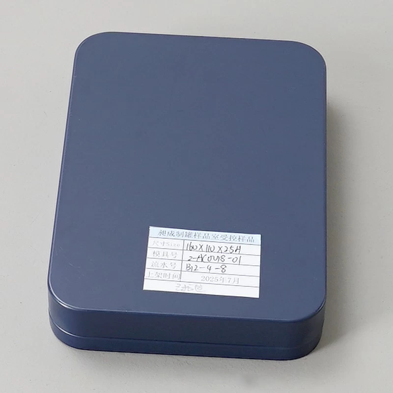 China Custom Printed Rectangular Window Tin Box Packaging manufacturer