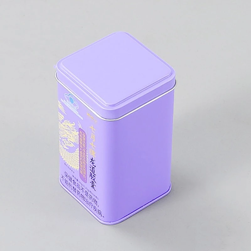 porcelana Embalaje de caja de lata de metal cuadrado impreso personalizado fabricante
