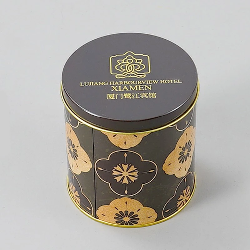China Custom printed round metal tin box packaging manufacturer