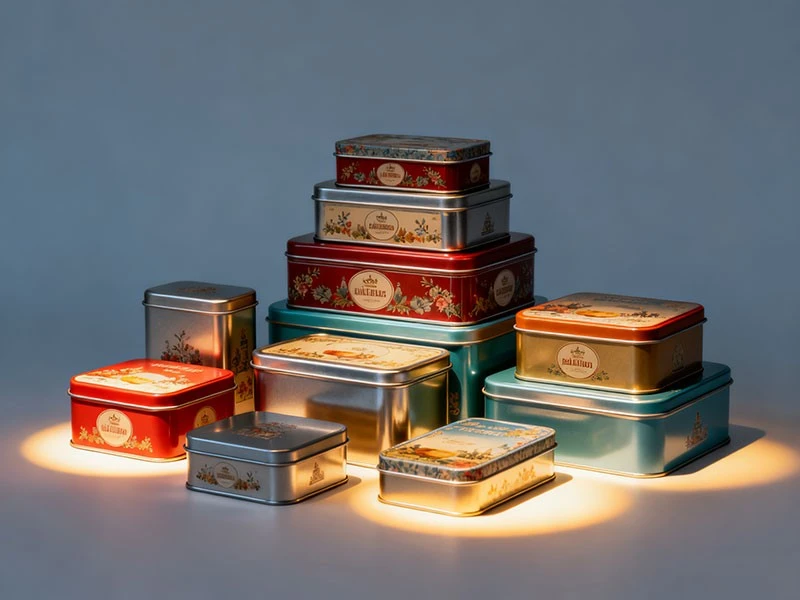 Креативные идеи праздничной жестяной упаковки для рождественских и новогодних подарков