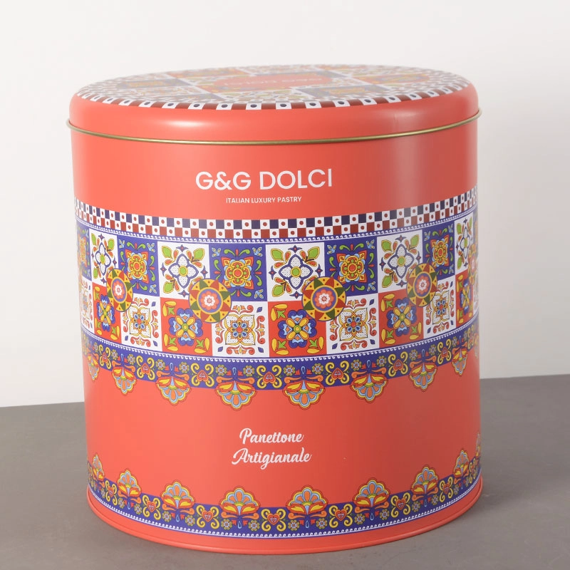 China Custom printed round gift tin cans manufacturer