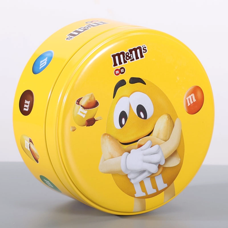 China Custom round chocolate candy tin box manufacturer