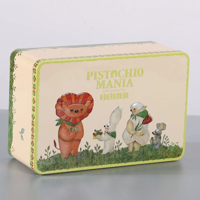 China Custom Rectangular Tinplate Metal Box Packaging manufacturer