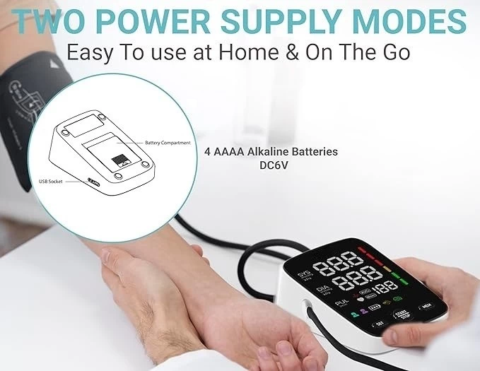 Macchina digitale per la misurazione della pressione sanguigna USB Wifi del braccio superiore ricaricabile per la casa dell'ospedale