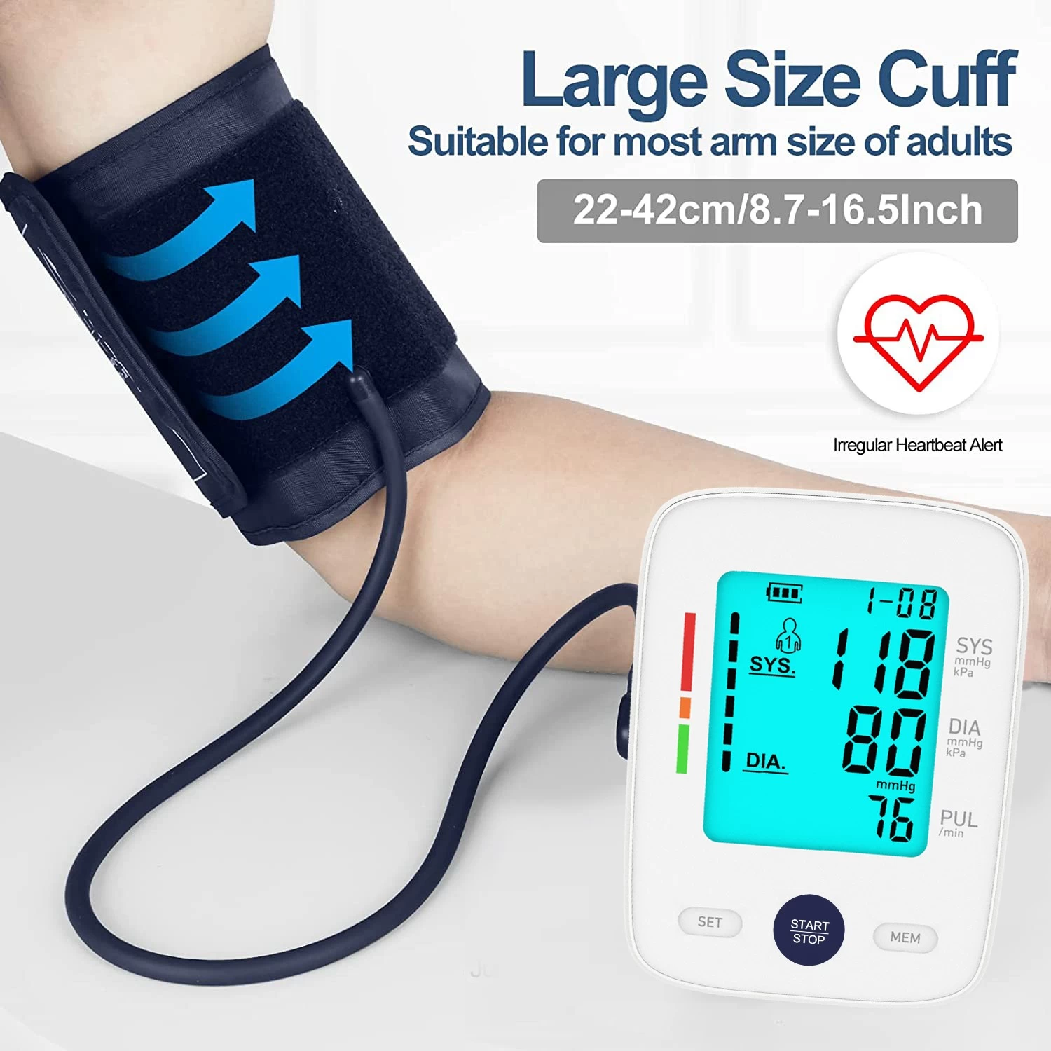 ราคาโรงงาน Digital Arm Type BP Machine CE ได้รับการอนุมัติเครื่องวัดความดันโลหิตด้วยเสียง