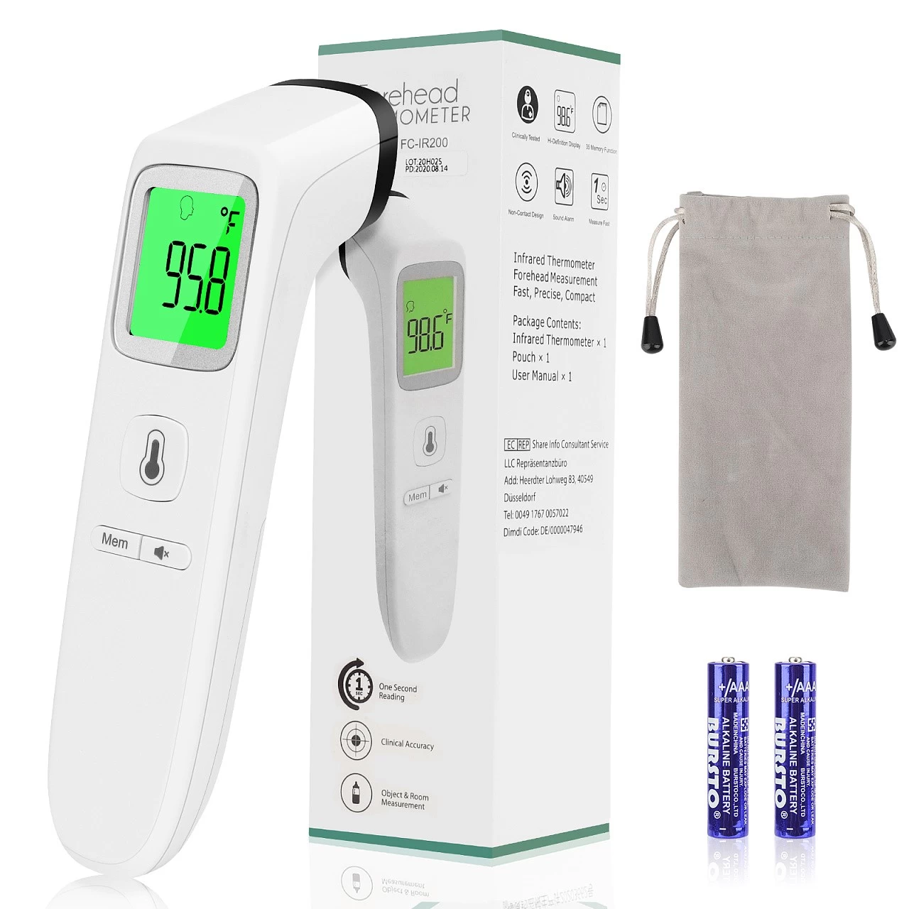 How To Use a Non-Contact Infrared Thermometer, How To Use a Non-Contact Thermometer, How To Use Non-Contact Thermometer