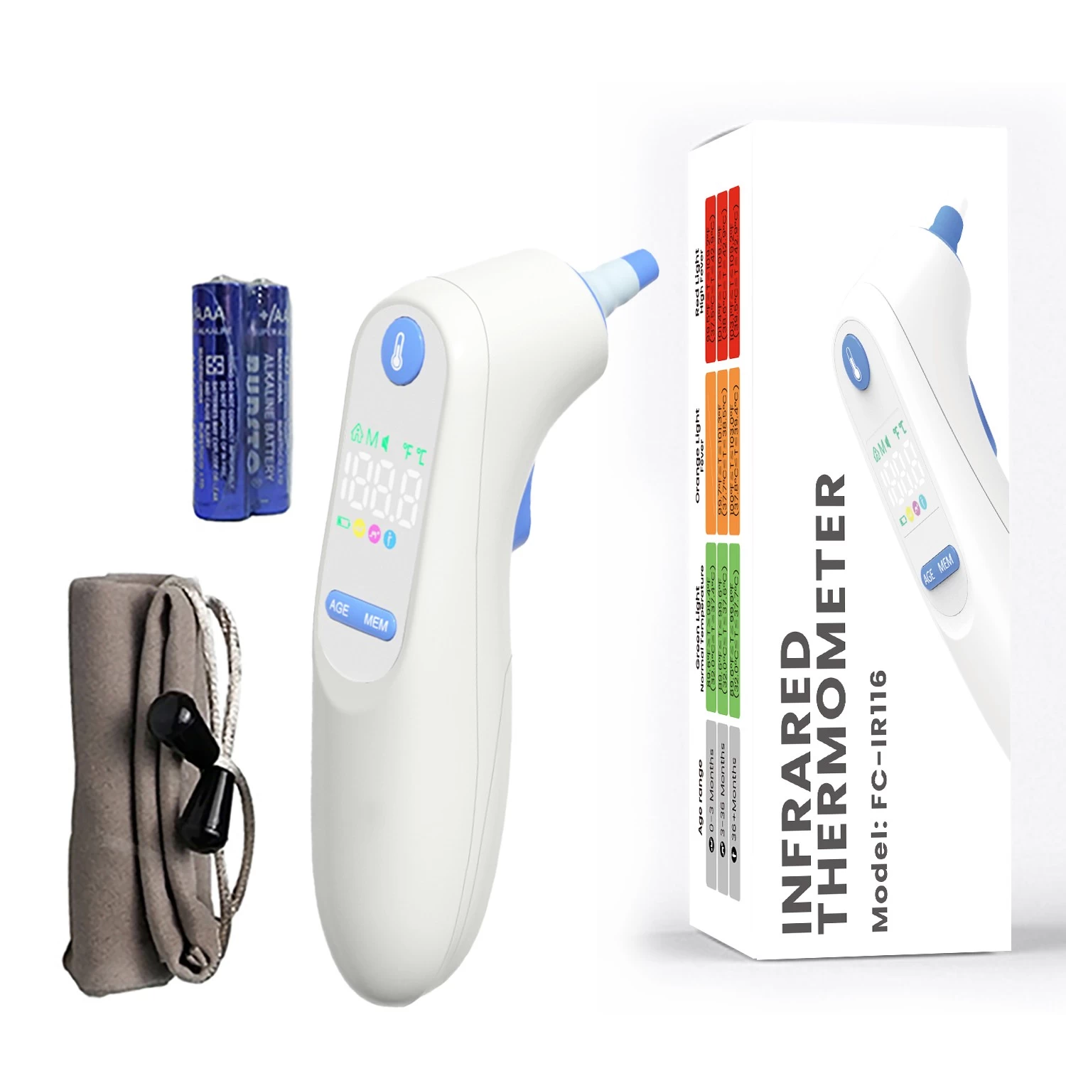 China IR Thermometer Factory, China IR Thermometer Manufacturer, FC-IR116,China IR Thermometer Supplier,China Ear Thermometer Manufacturer