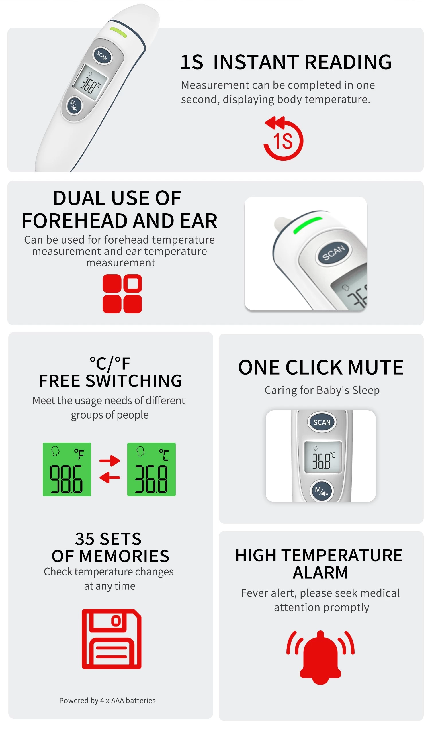 Three-color reminder thermometer,China Digital infrared thermometer, China Thermometer factory,China Digital infrared thermometer manufacturer, China Digital infrared thermometer supplier