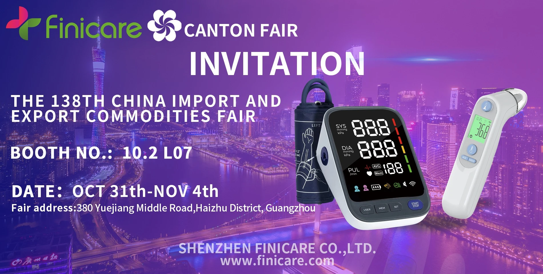 138th Canton Fair에서 최첨단 혁신을 선보이는 Finicare Factory