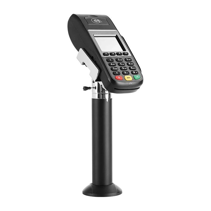 China Adjustable POS Terminal Card Reader Holder with Bolt-Down Base for Secure Payment Systems manufacturer