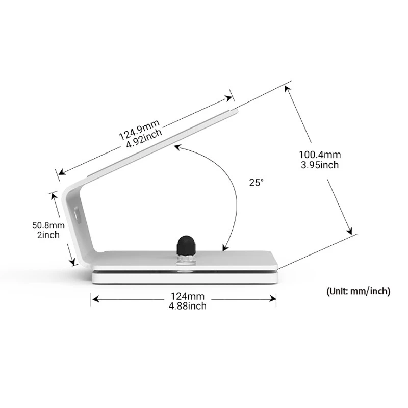 Secure POS Stand with 180° Swivel for Card Readers