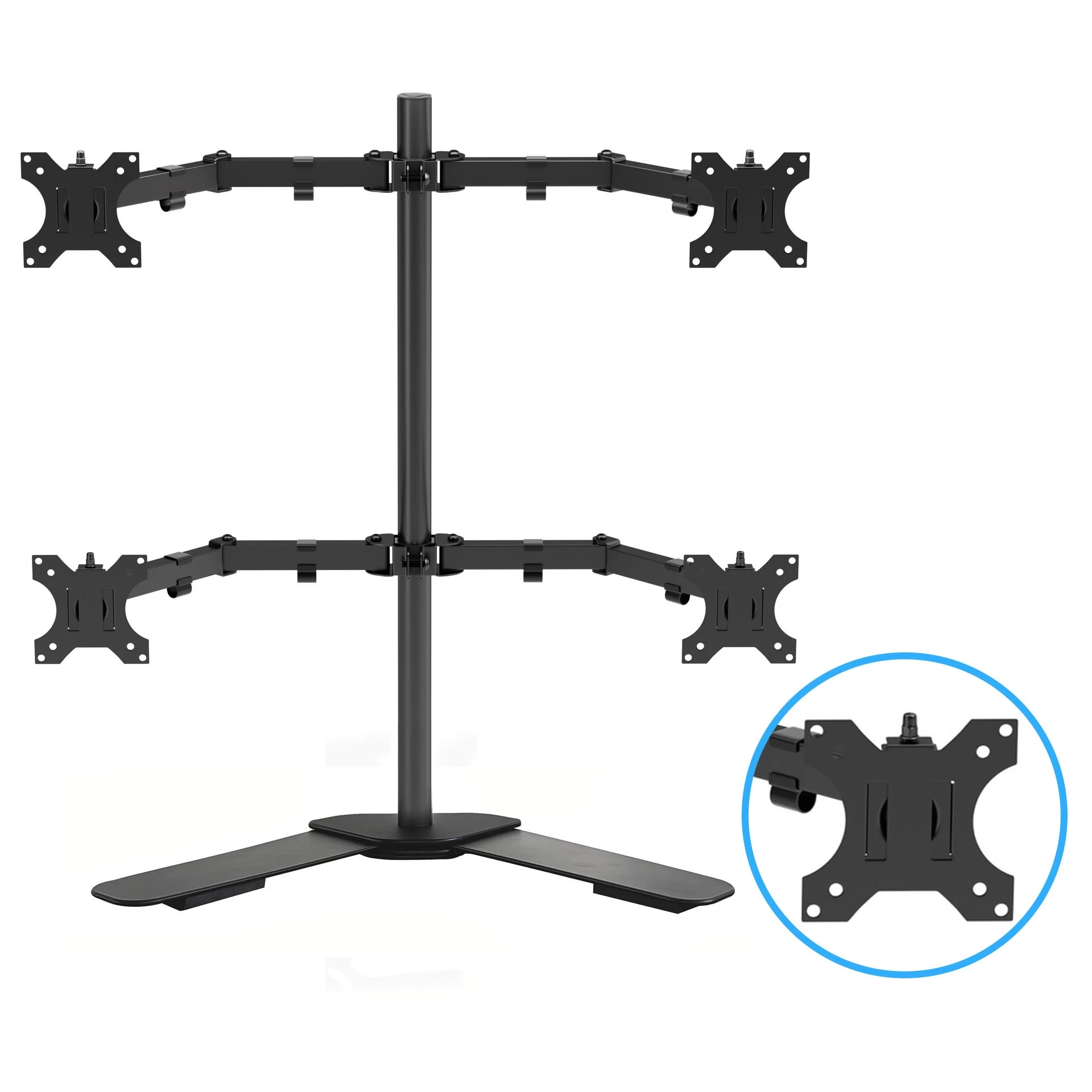 China Universal Adjustable Tablet POS Stand with PIN Pad Holder – Dual-Structure Design for iPad & Android Tablets | Rotatable & Lockable POS Mount for Retail & Restaurant Checkout - COPY - w4pm01 fabricante
