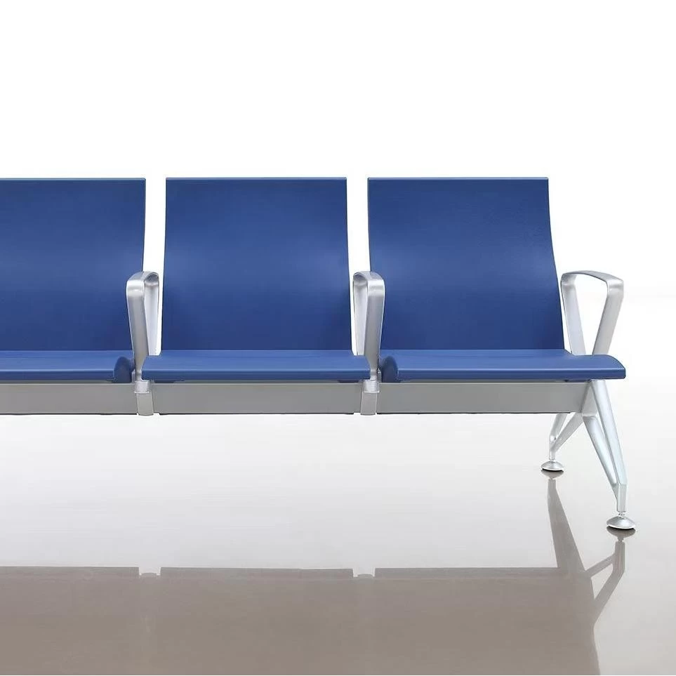 Airport seating for waiting area injected PU chairs 3 seater LS-D01