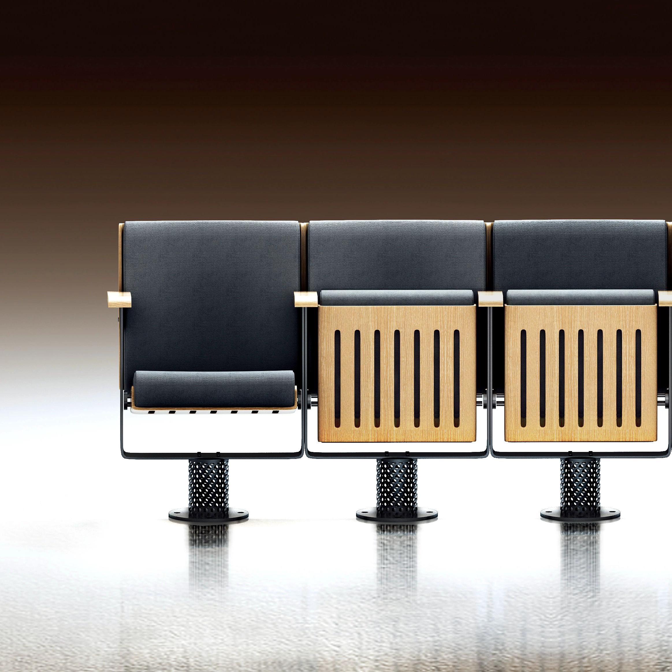 Cinema-grade adjustable couple chair LA-3240