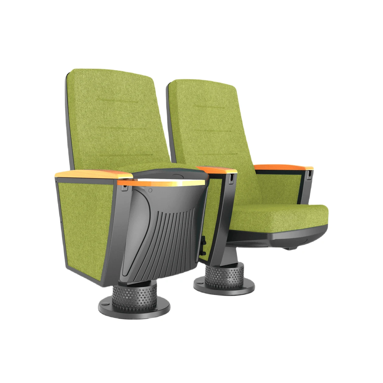 China Cinema-grade adjustable couple chair LA-6106-独脚 manufacturer