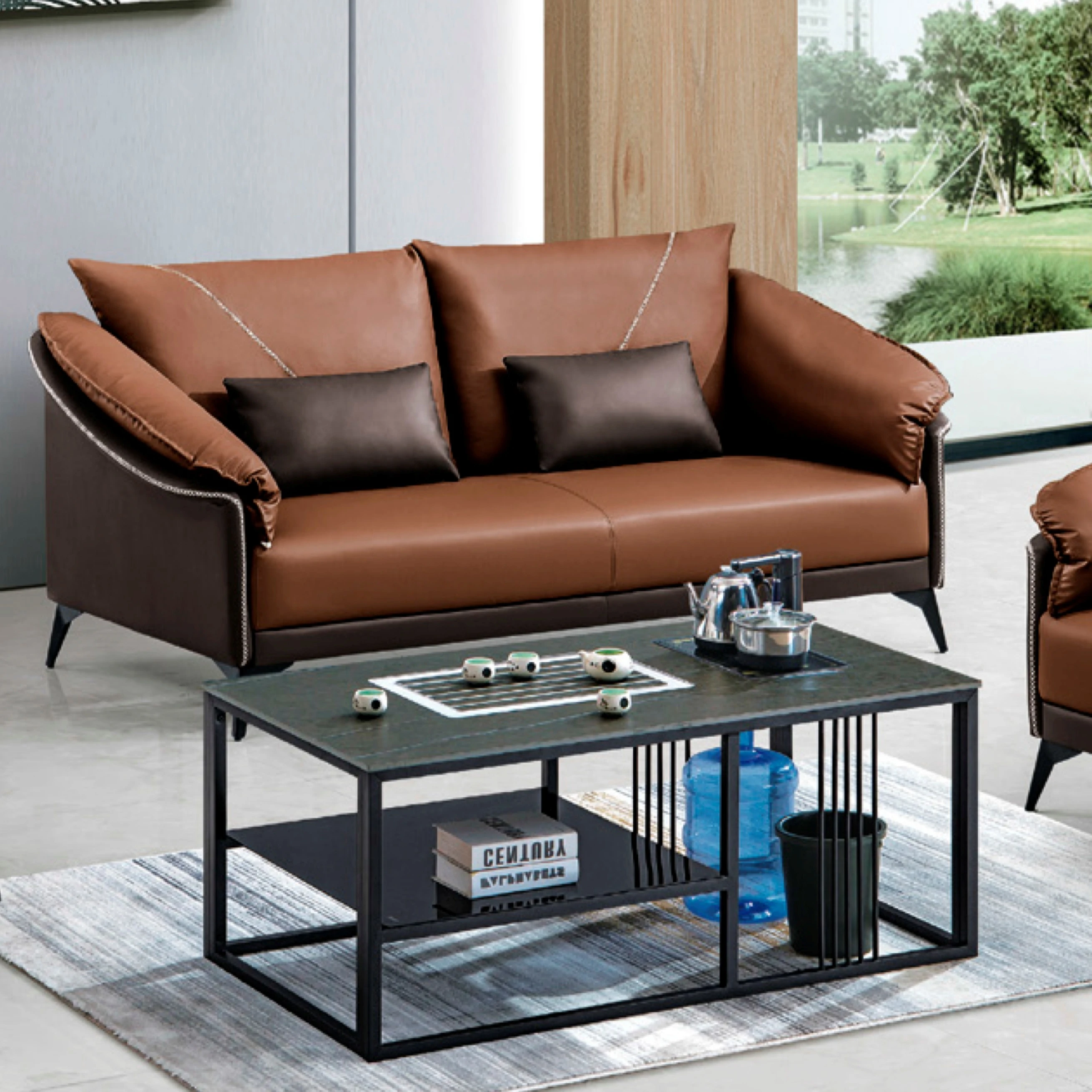 Luxury Office Sofa: Premium Leather Designs to Elevate Your Workspace Aesthetic SF-5018