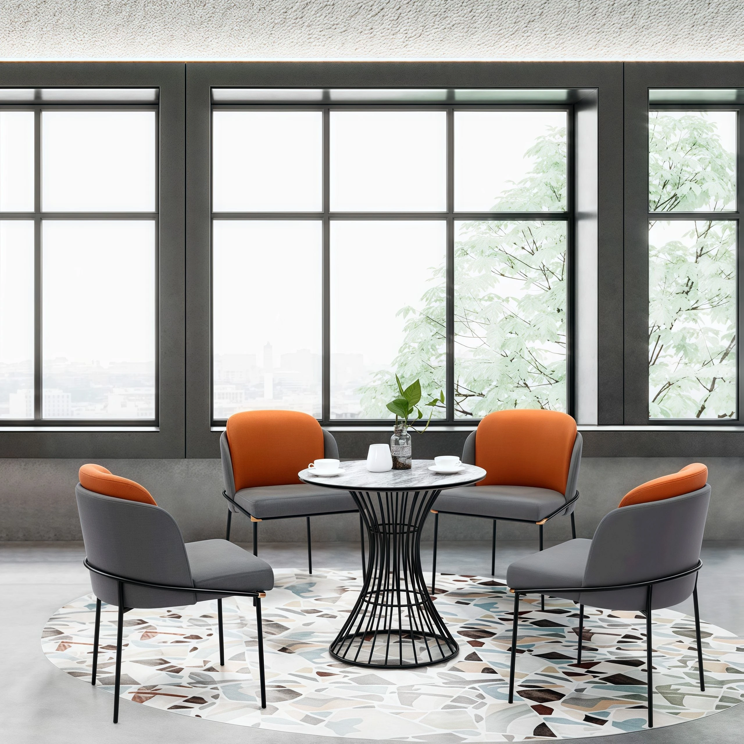 China Modern leather office sofa set SF-5151 manufacturer