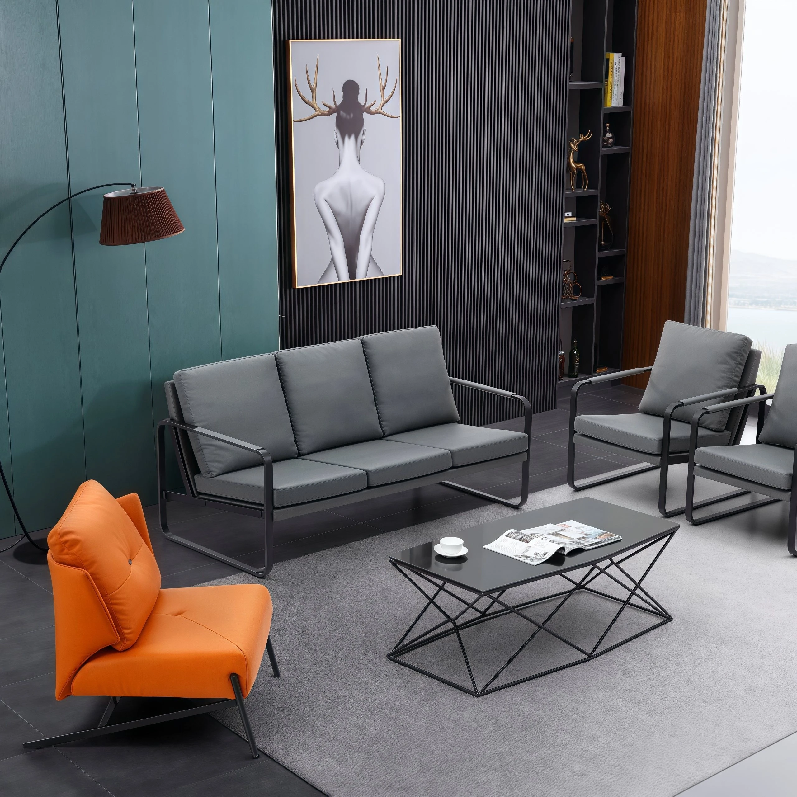 China Luxury Office Sofa: Premium Leather Designs to Elevate Your Workspace Aesthetic SF-5105 manufacturer