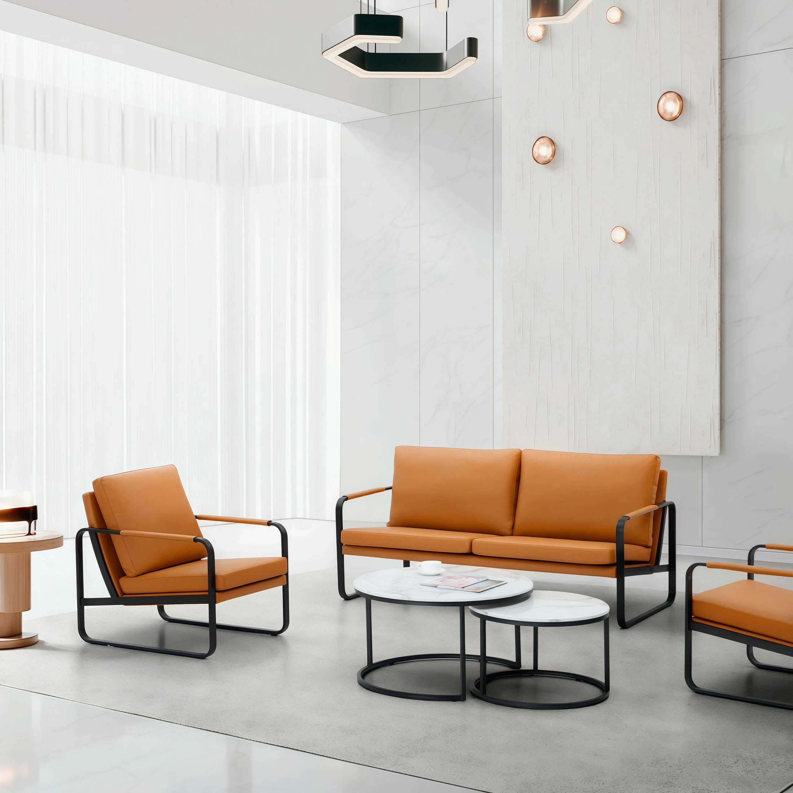 Luxury Office Sofa: Premium Leather Designs to Elevate Your Workspace Aesthetic SF-5105