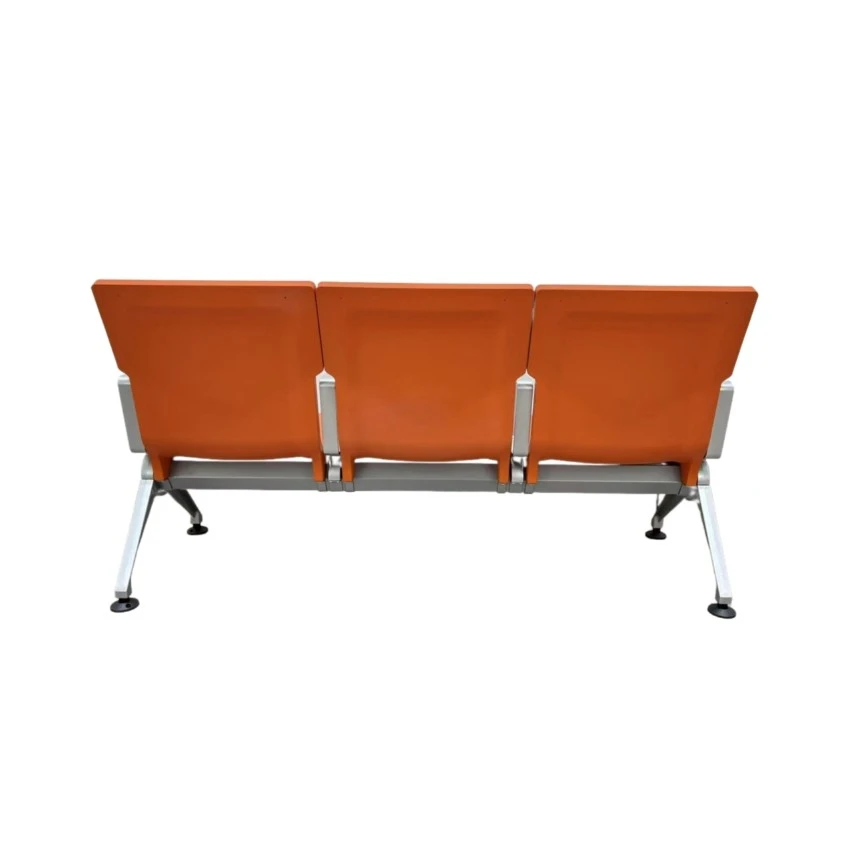 Durable airport seating 3 seater chair injected PU comfortable LS-S08