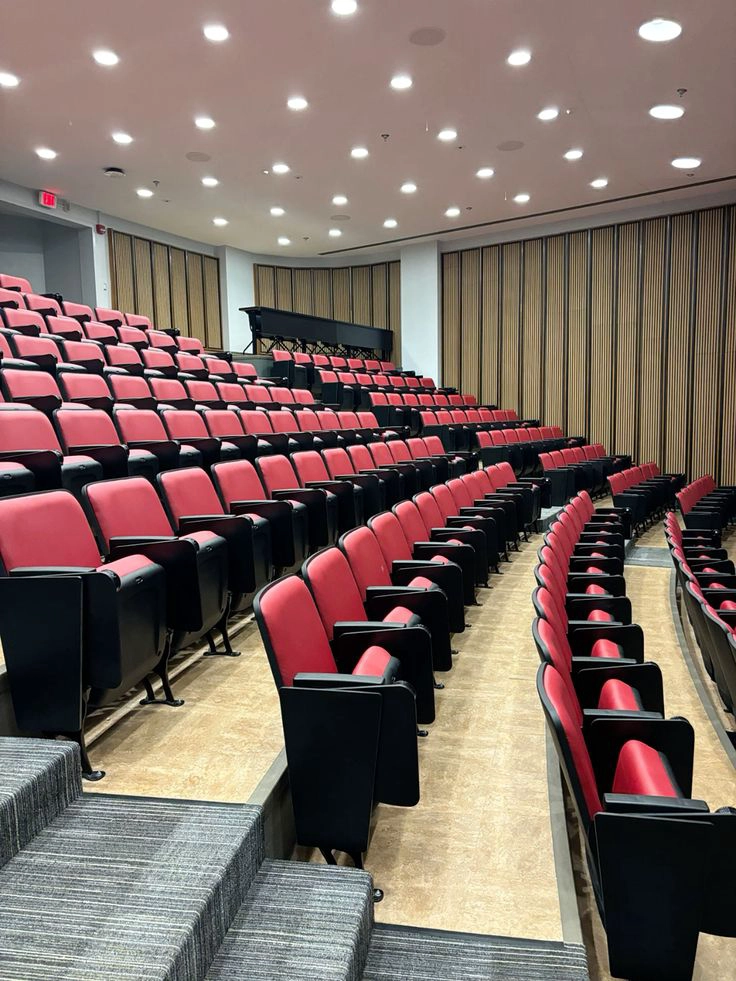 Silence Please: Acoustic Auditorium Seats Absorb Noise for Perfect Sound