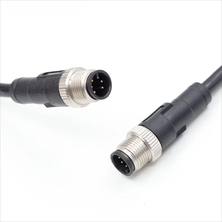 Cables masculinos moldeados M12 6 PIN